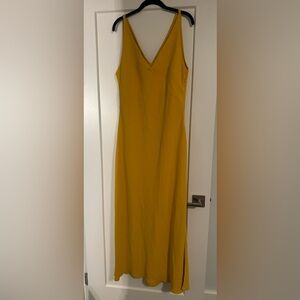 Tara Jarmon Mustard Heart cut out Dress